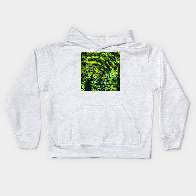 Patterns of fern & light Kids Hoodie by Michaelm43